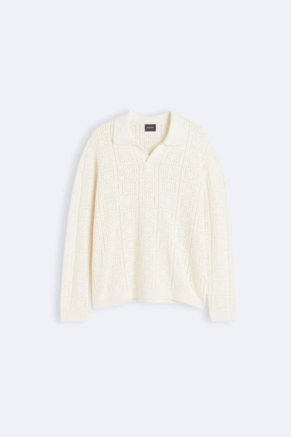 Eleganter Damen Häkel-Pullover Polokragen - Norvielle