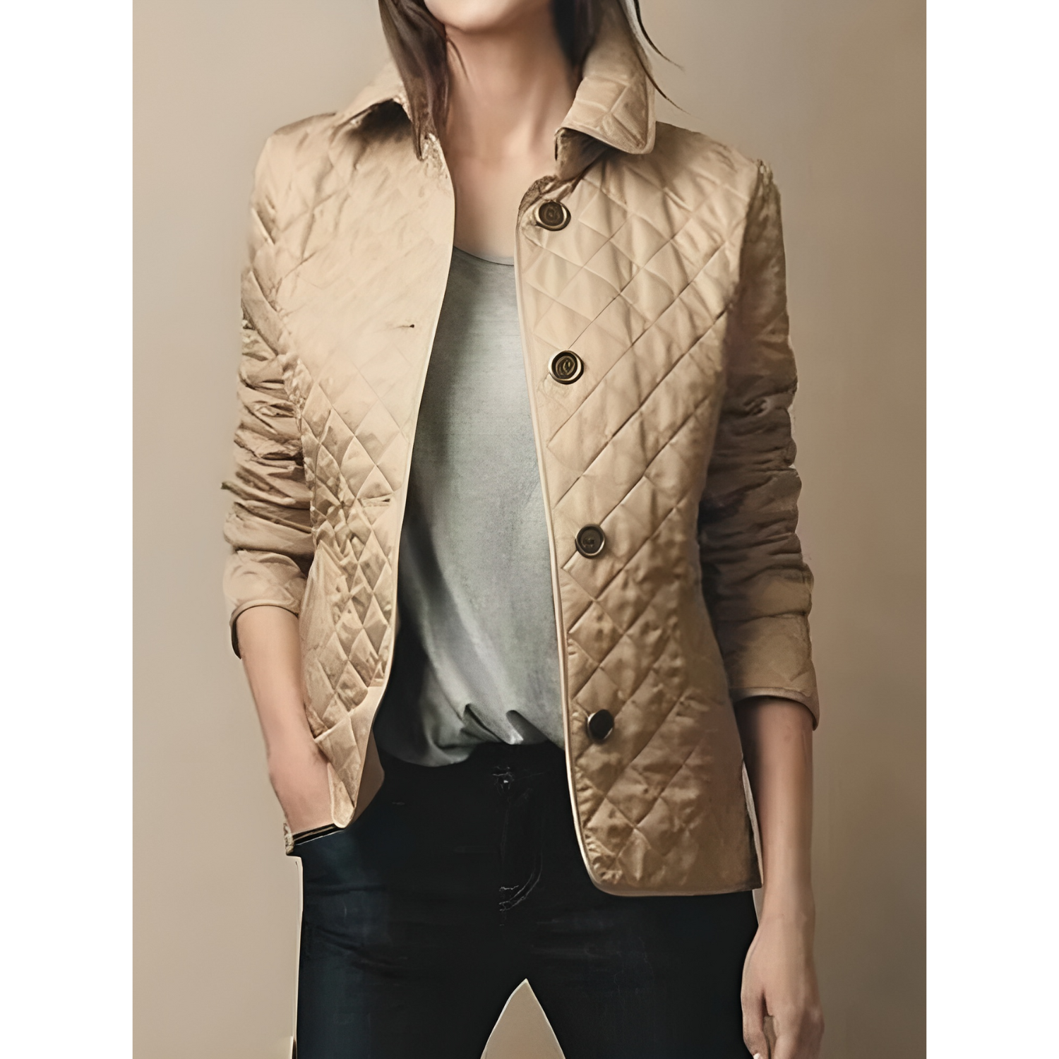 Eveloria Damen Kurze Wattierte Jacke - Eveloria