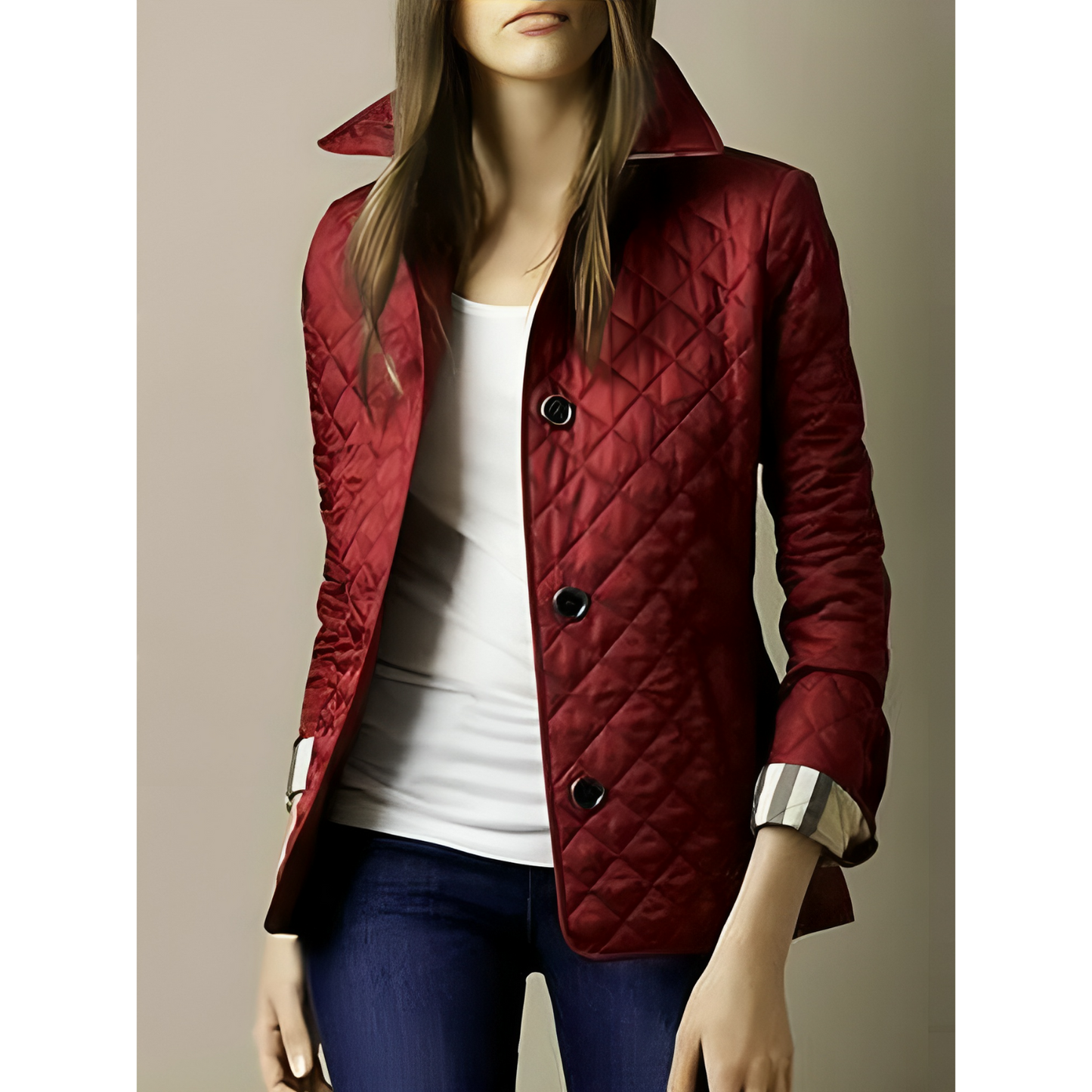 Eveloria Damen Kurze Wattierte Jacke
