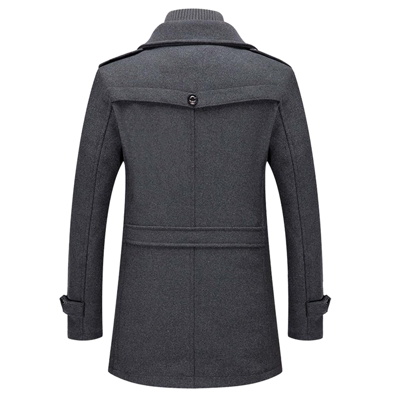 Eveloria Herren Doppelverschlussjacke Reguläre Passform - Eveloria