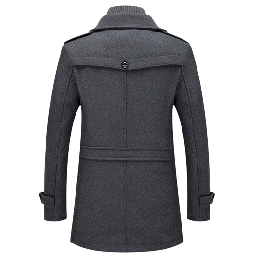 Eveloria Herren Doppelverschlussjacke Reguläre Passform - Eveloria