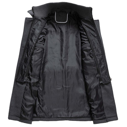 Eveloria Herren Doppelverschlussjacke Reguläre Passform
