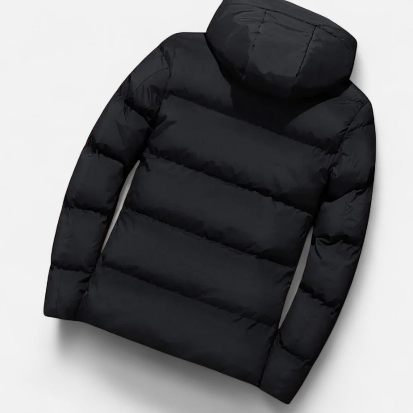 Herren Daunenjacke Gesteppt Schwarz Winter - Eveloria