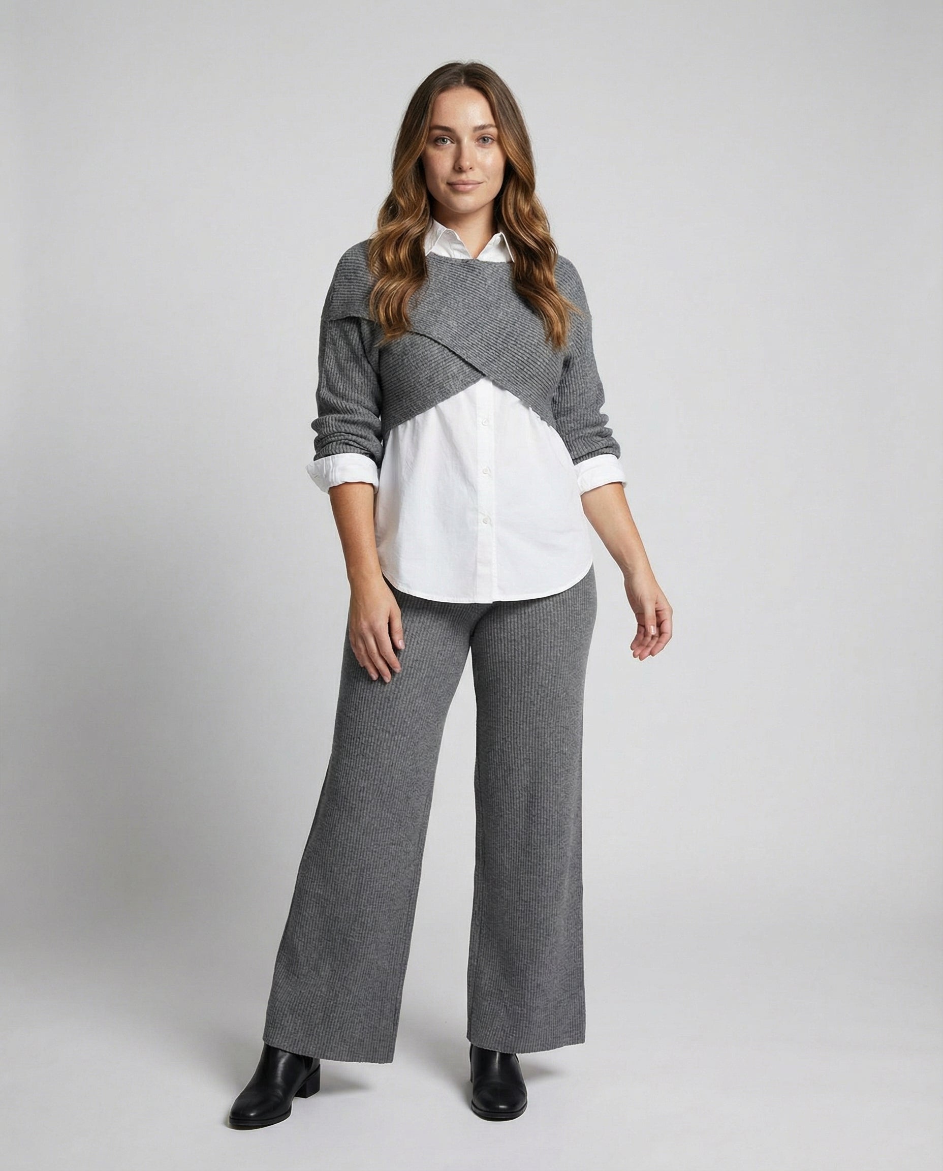 Damen Dreiteiliges Set Baumwolle Bequem - Eveloria