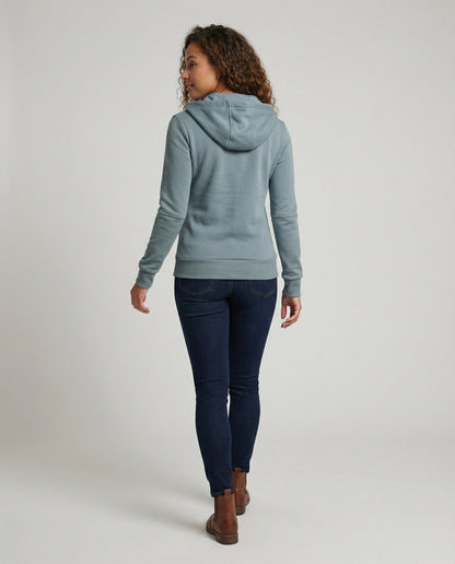Damen Fleece-Hoodie Reißverschluss