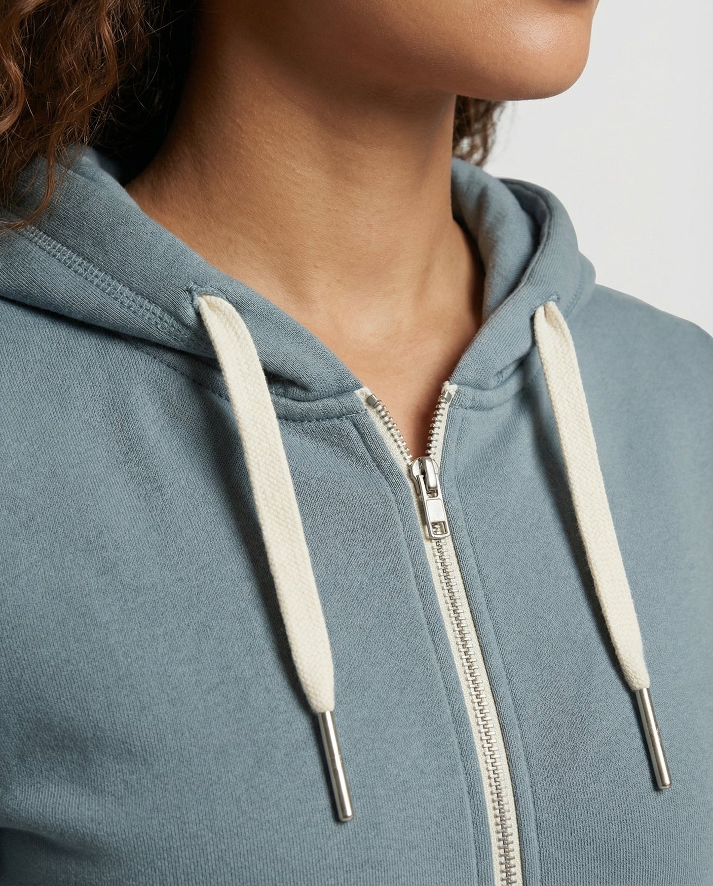 Damen Fleece-Hoodie Reißverschluss