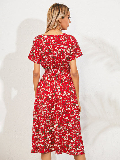 Eveloria Damen Sommerkleid Floral Elegant