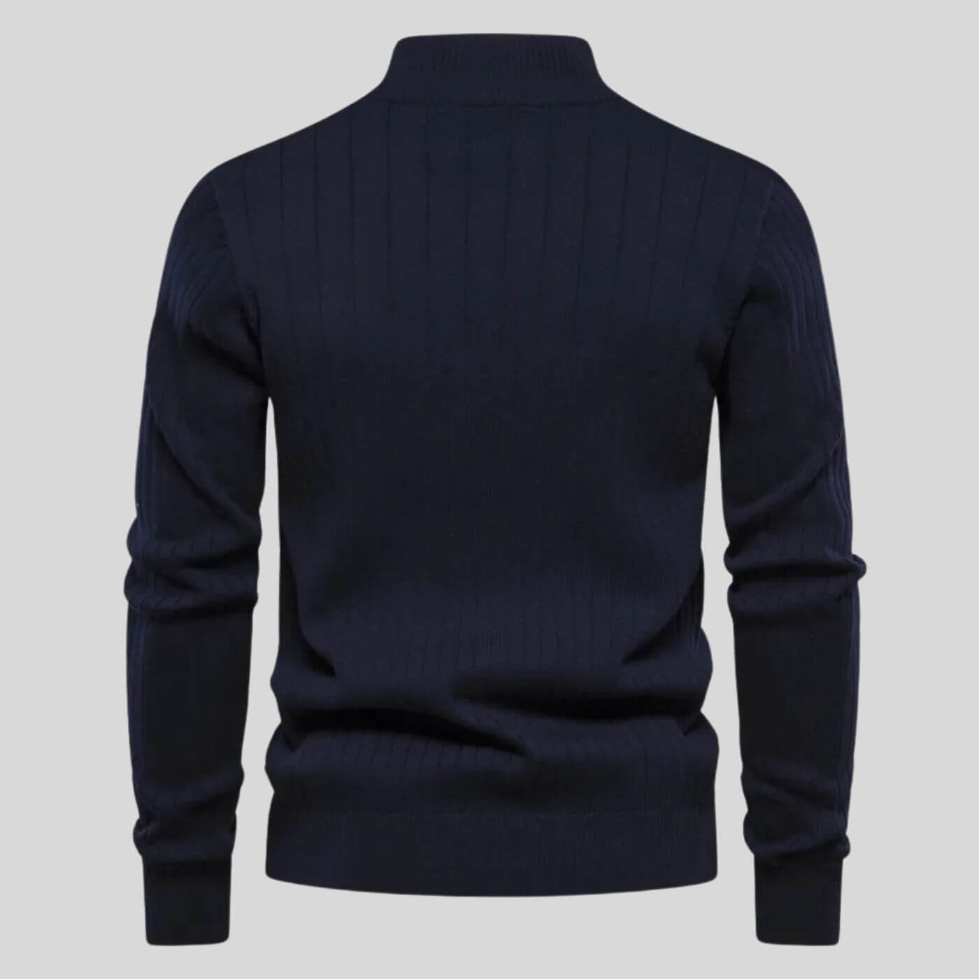 Herren Bequemer Pullover Mit Reißverschluss