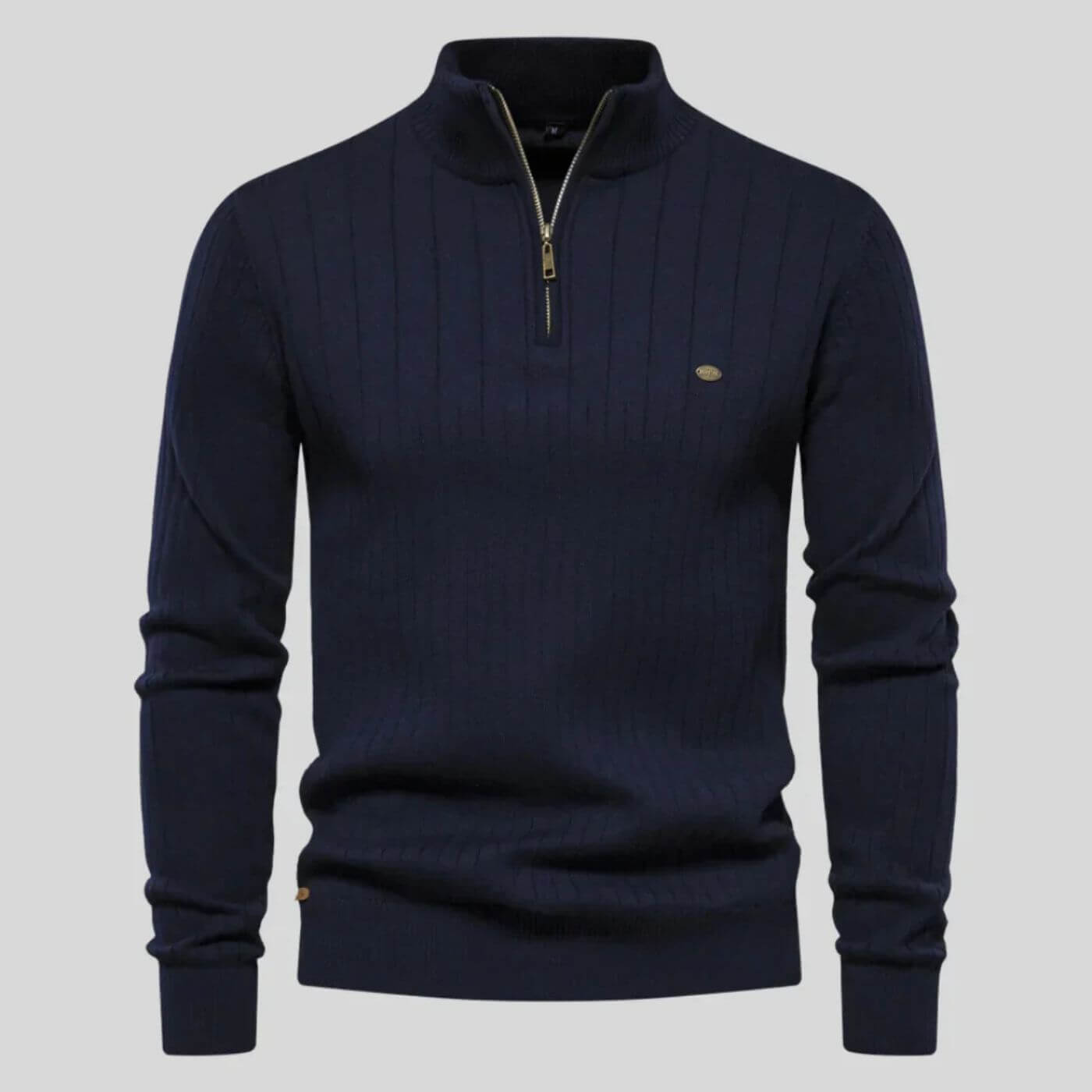 Herren Bequemer Pullover Mit Reißverschluss - Eveloria