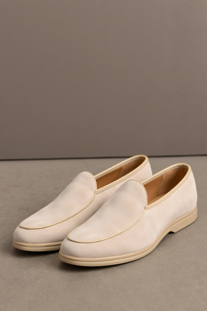 Braune Herren Loafer Leder Einfach