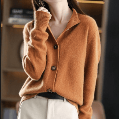 Damen Lässige Strickjacke Langärmlig