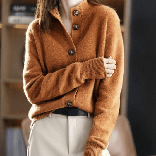Damen Lässige Strickjacke Langärmlig - Eveloria