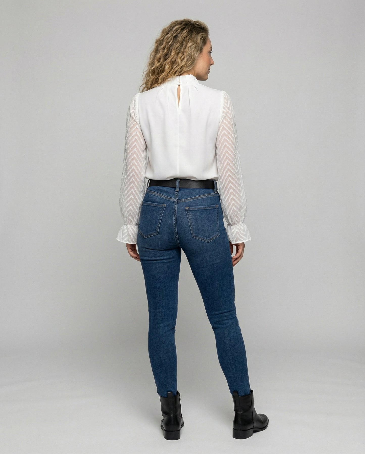 Damen Langarm Oberteil Elegantes Design