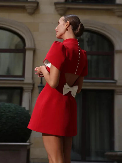 Eveloria Damen Minikleid Zeitlose Eleganz