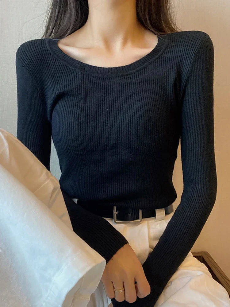 Eveloria Damen O-Hals Pullover