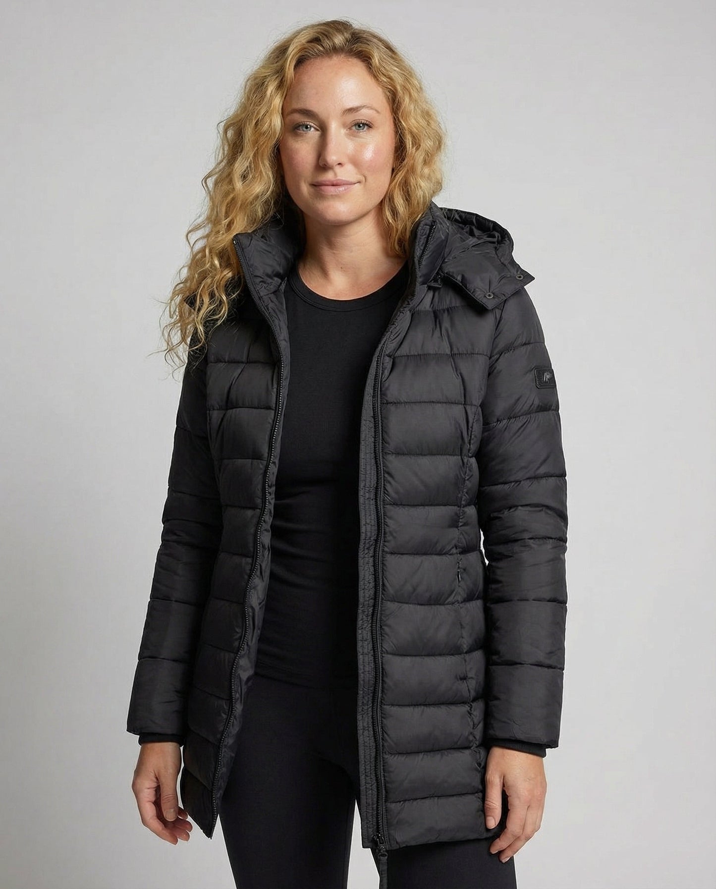 Damen Winterjacke Wasserdicht Schwarz - Eveloria