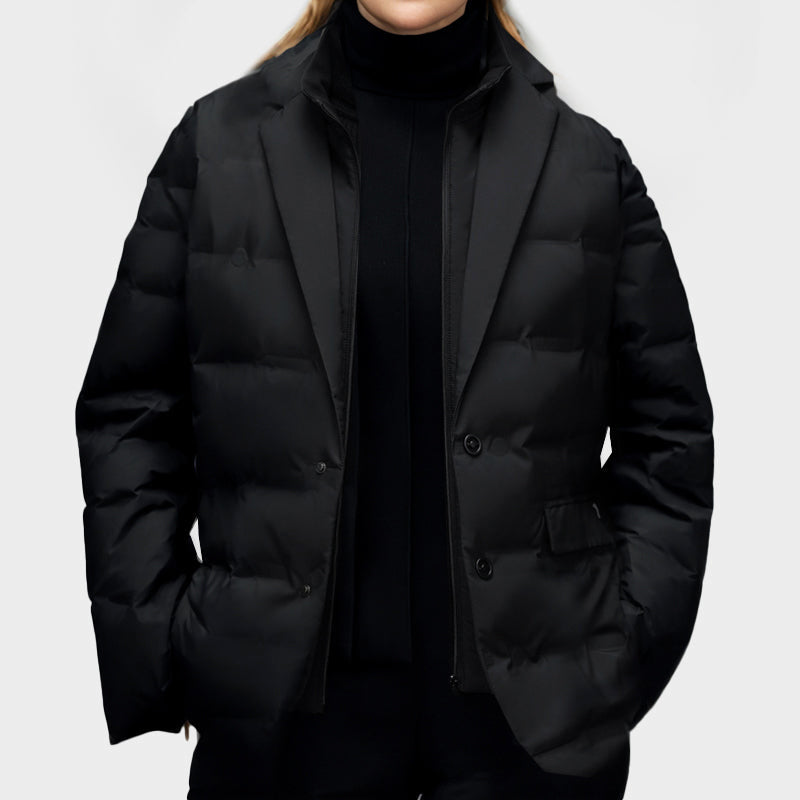 Eveloria Damen Daunenjacke Winddicht Schwarz - Eveloria