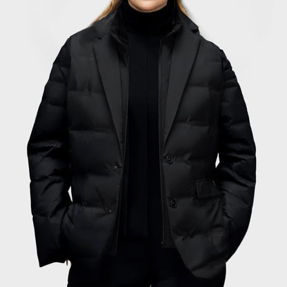 Eveloria Damen Daunenjacke Winddicht Schwarz - Eveloria