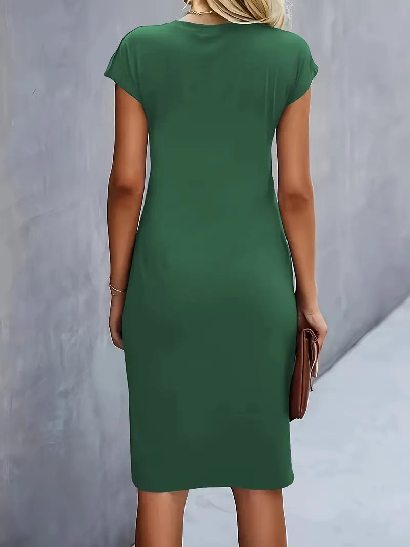Eveloria Damen Midi Kleid Zeitlos