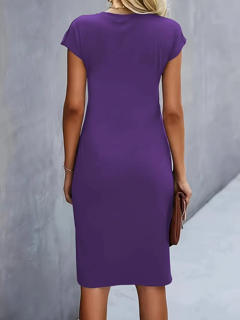 Eveloria Damen Midi Kleid Zeitlos