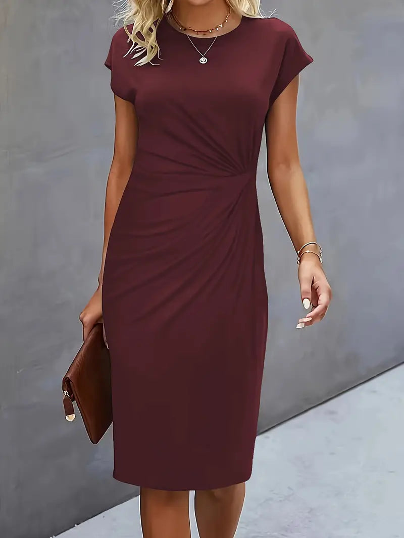 Eveloria Damen Midi Kleid Zeitlos