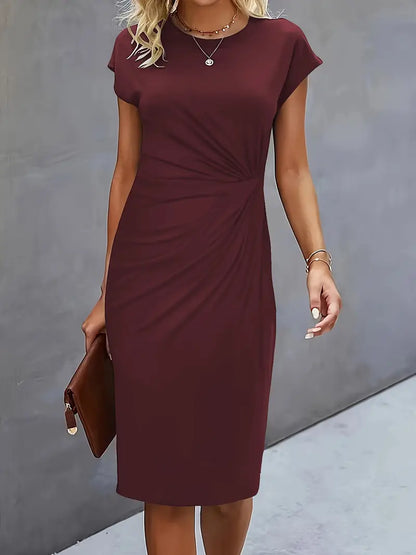 Eveloria Damen Midi Kleid Zeitlos