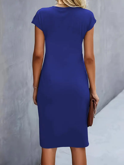 Eveloria Damen Midi Kleid Zeitlos