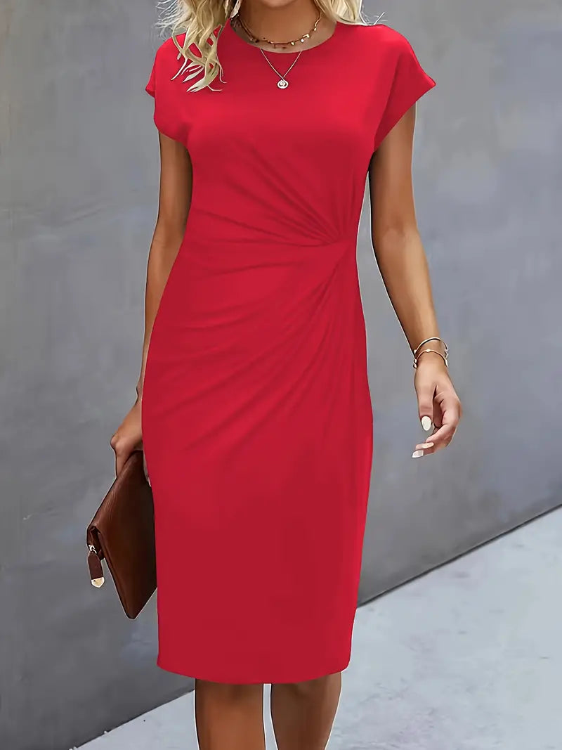 Eveloria Damen Midi Kleid Zeitlos