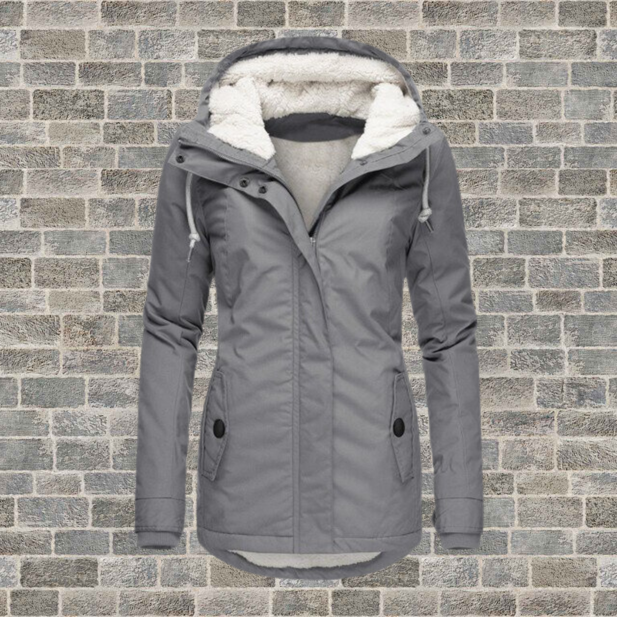 Damen Winterjacke Lang Warm Isoliert
