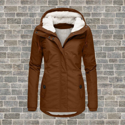 Damen Winterjacke Lang Warm Isoliert