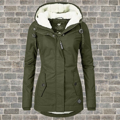 Damen Winterjacke Lang Warm Isoliert