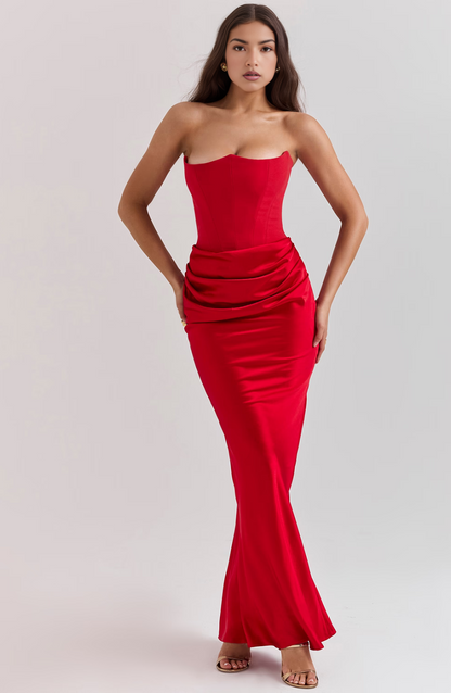 Damen Langes Bodycon-Kleid Formell