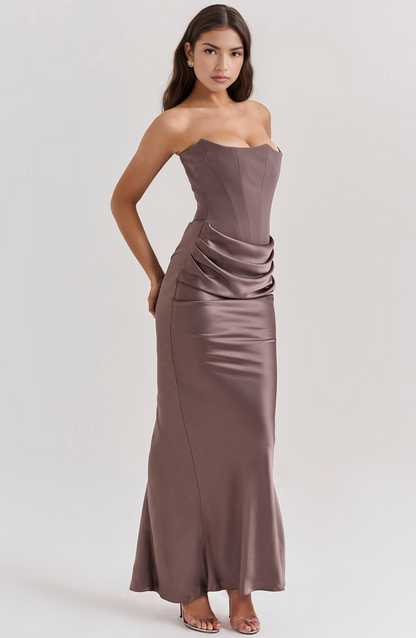Damen Langes Bodycon-Kleid Formell