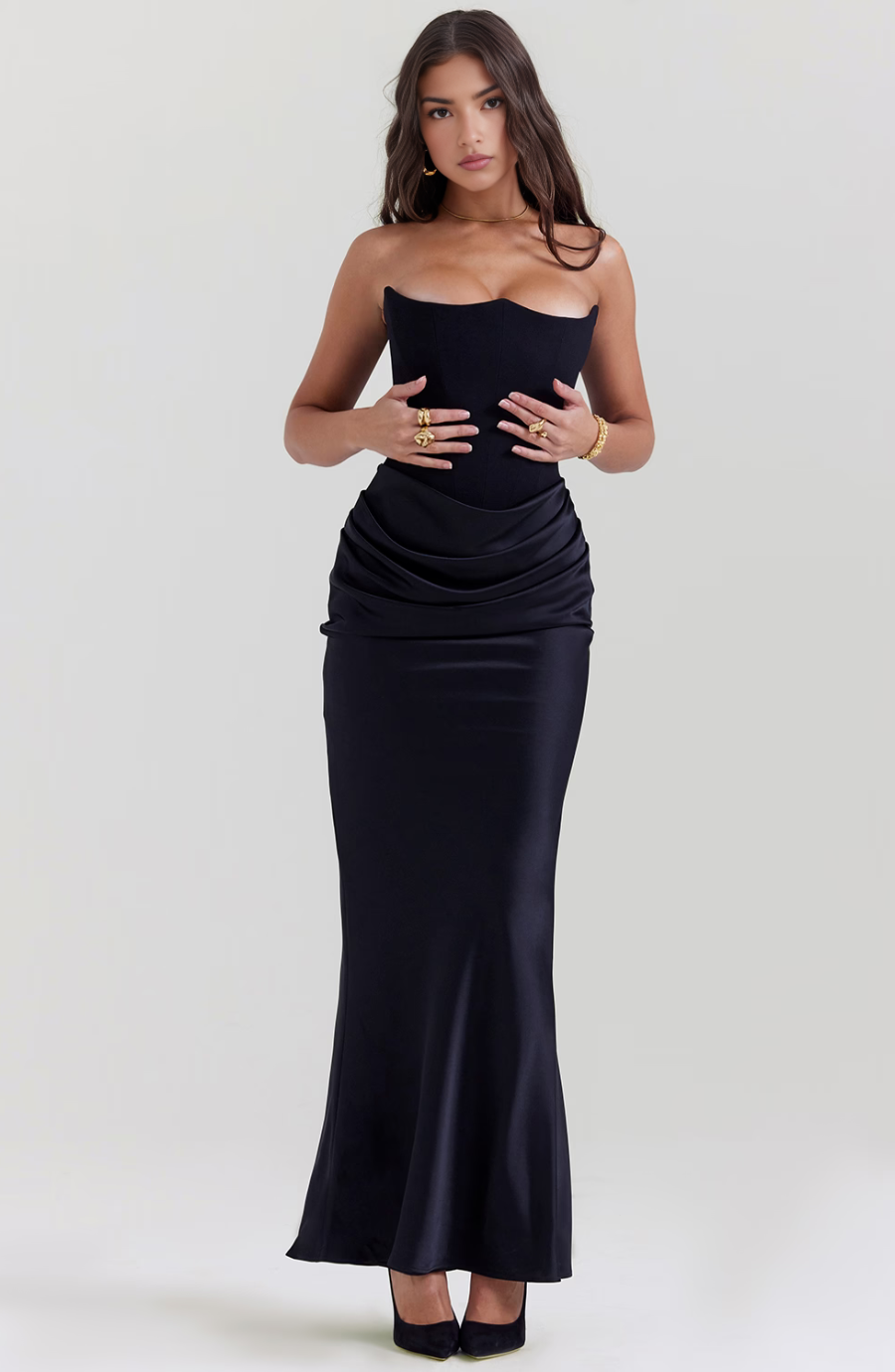 Damen Langes Bodycon-Kleid Formell