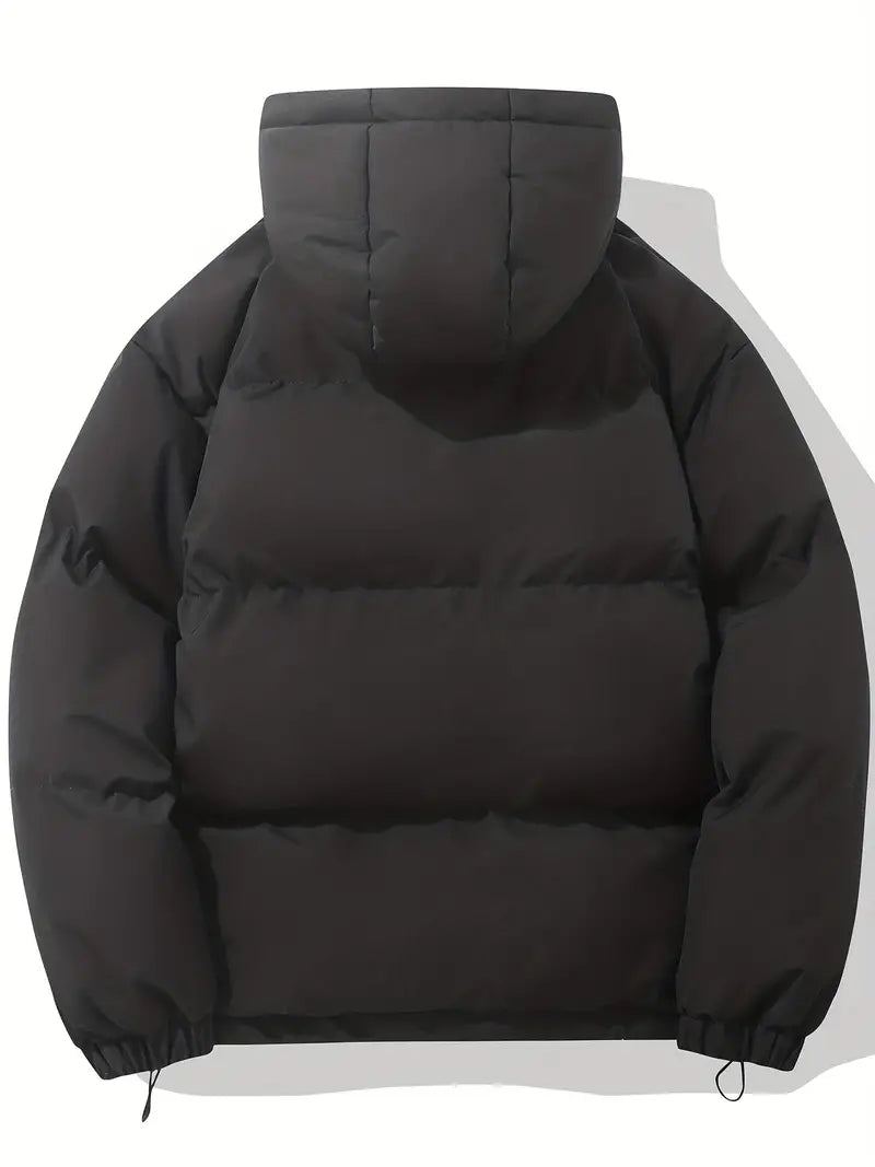 Eveloria Herren Winterjacke Stilvoll Schwarz - Eveloria