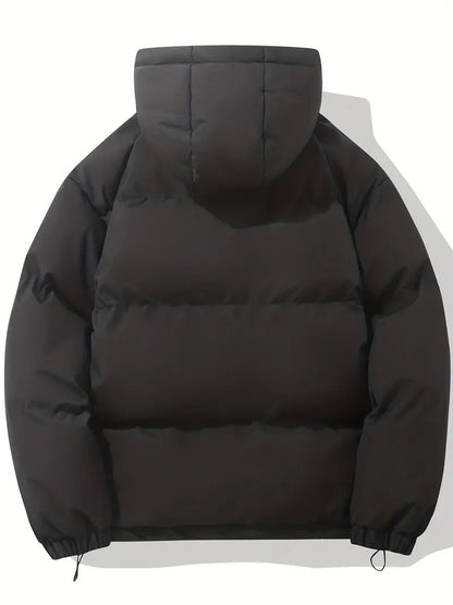 Eveloria Herren Winterjacke Stilvoll Schwarz - Eveloria