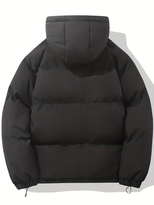 Eveloria Herren Winterjacke Stilvoll Schwarz - Eveloria