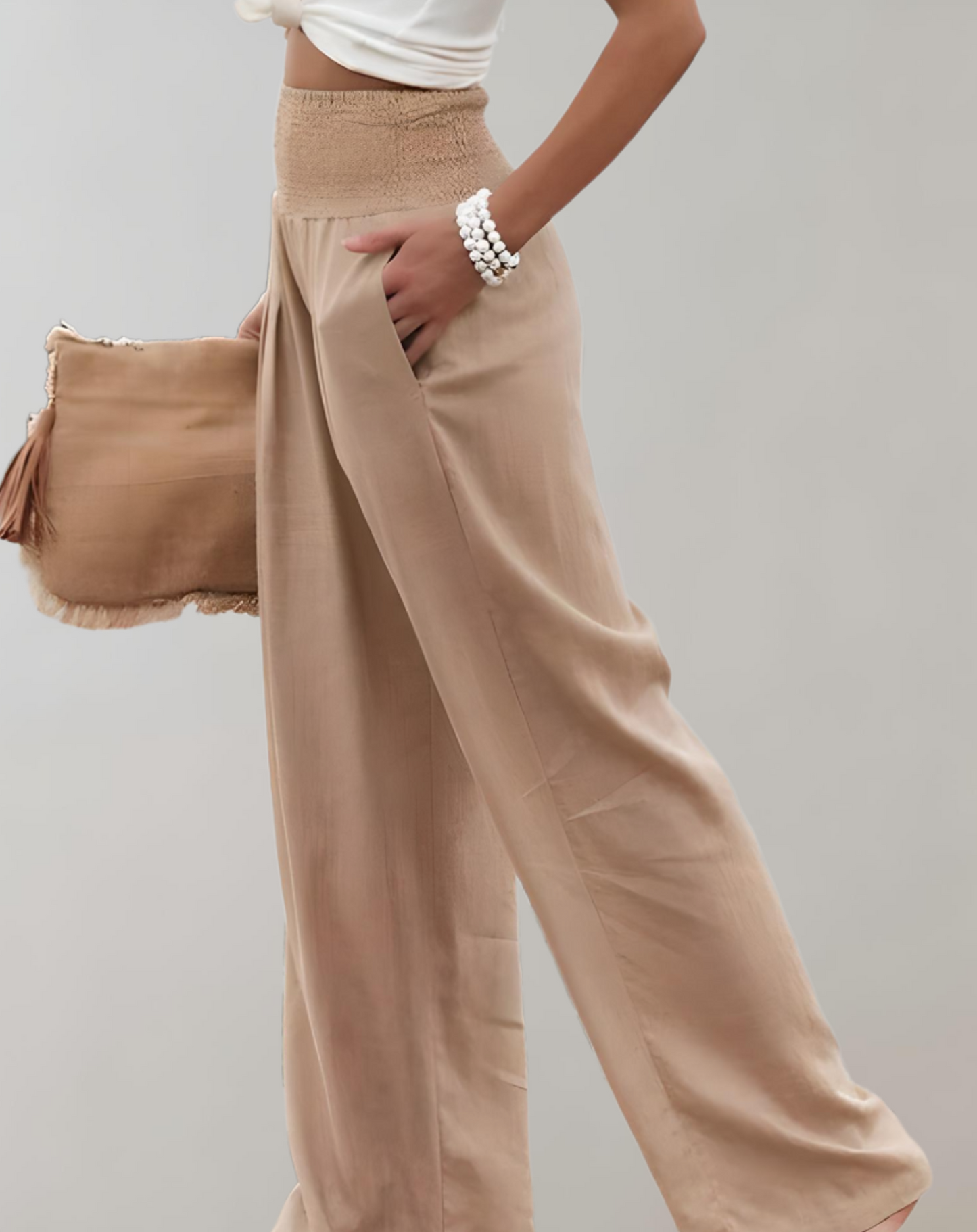 Eveloria Damenhohe Taille Flairhose - Eveloria