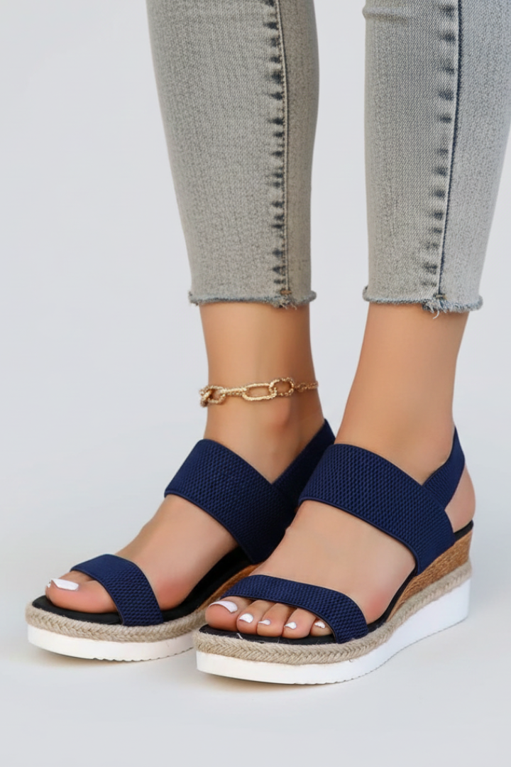 Damen Sandalen Isabella Erhöhte Sohle Stretch