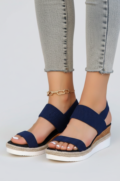 Damen Sandalen Isabella Erhöhte Sohle Stretch
