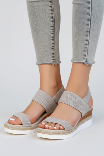 Damen Sandalen Isabella Erhöhte Sohle Stretch