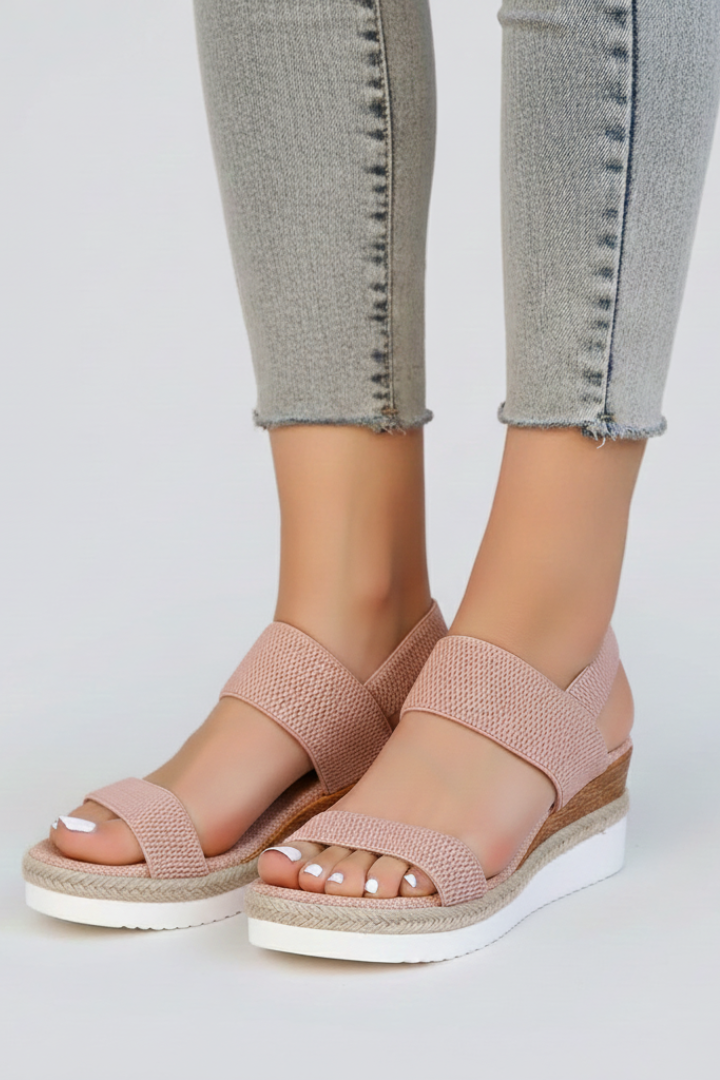Damen Sandalen Isabella Erhöhte Sohle Stretch