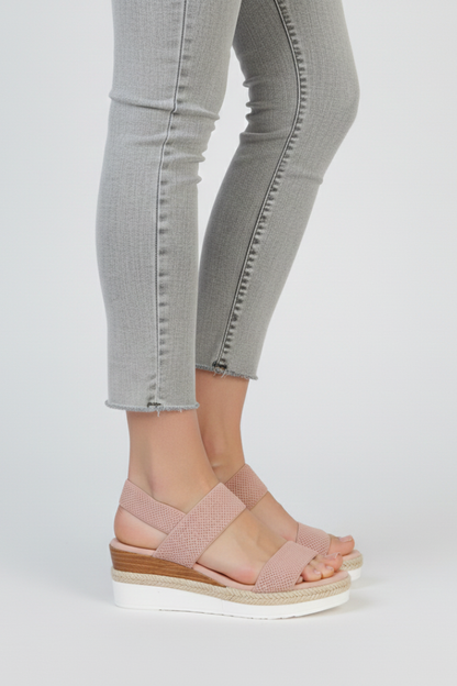Damen Sandalen Isabella Erhöhte Sohle Stretch