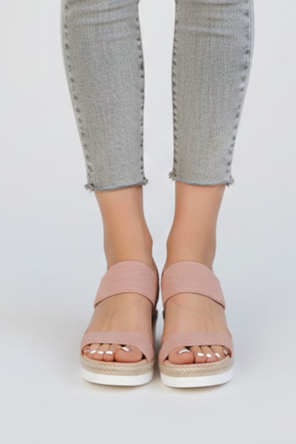 Damen Sandalen Isabella Erhöhte Sohle Stretch