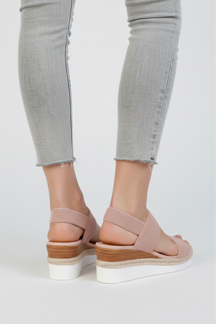 Damen Sandalen Isabella Erhöhte Sohle Stretch