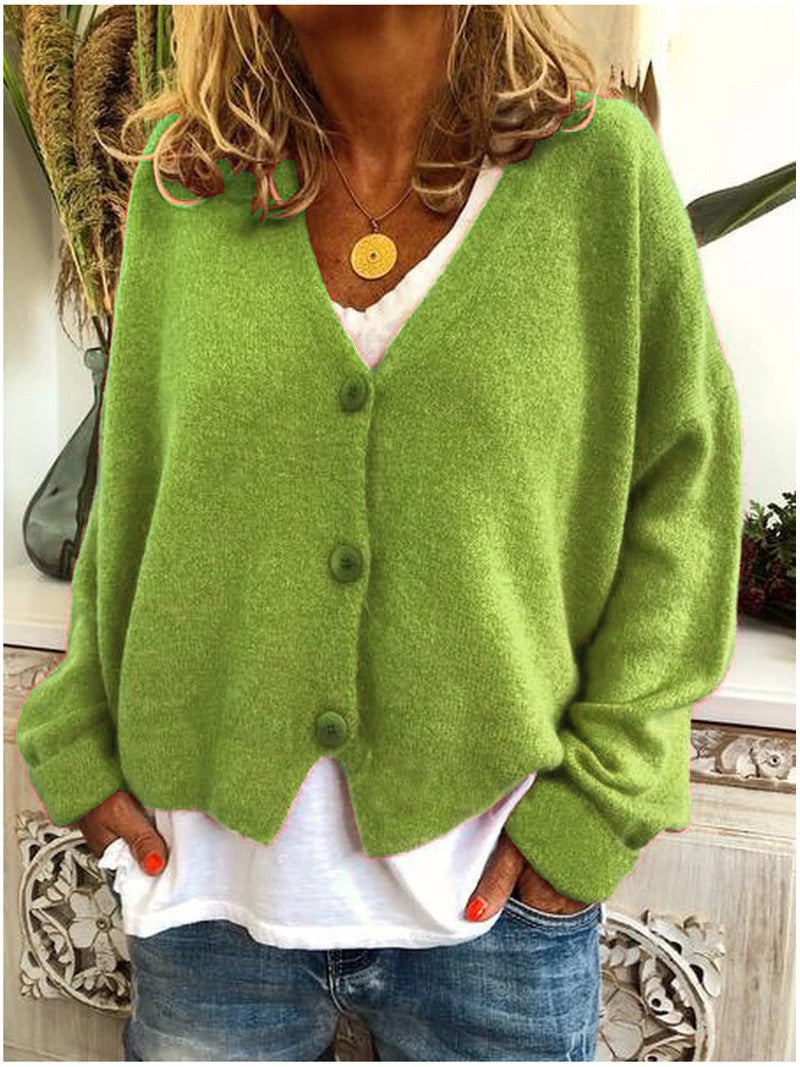 Damen Strickjacke Chic Langärmlig