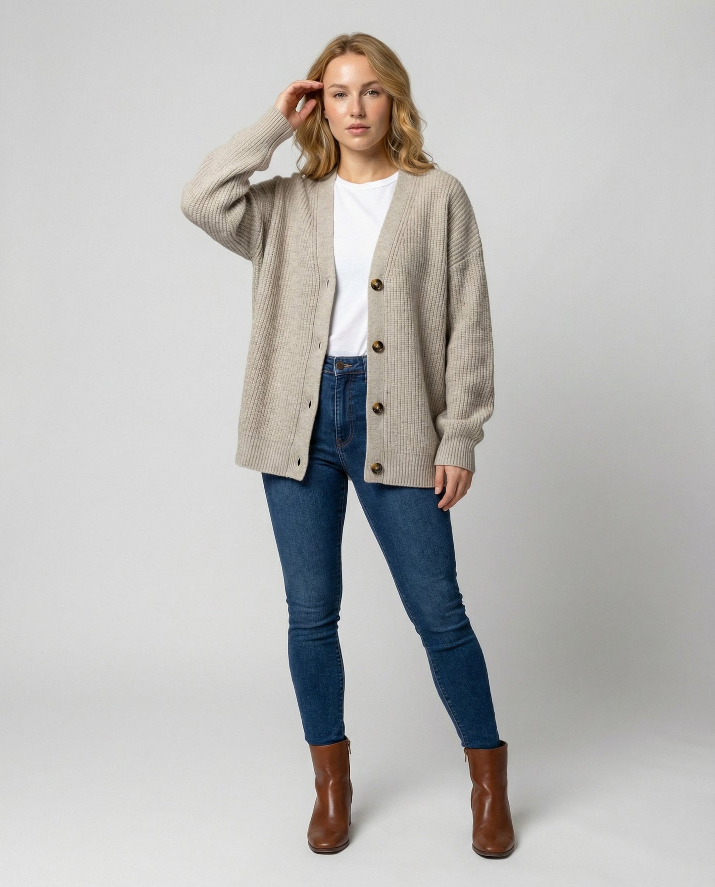 Kaschmir Strickjacke Damen Stilvoll