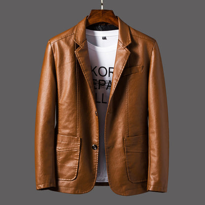 Eveloria Herren Lederjacke Modisch