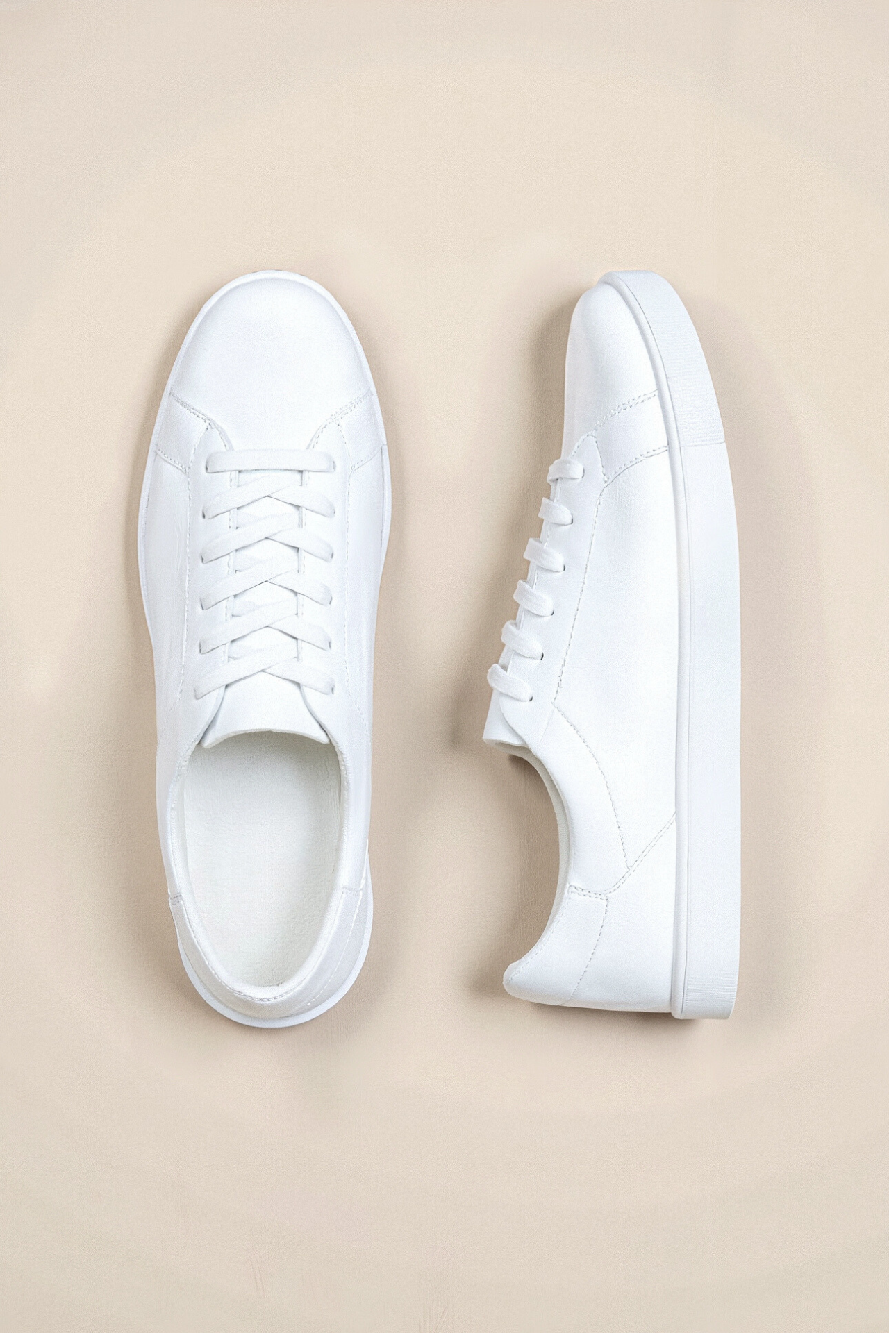 Weiße Sneaker Minimalistisches Design Unisex