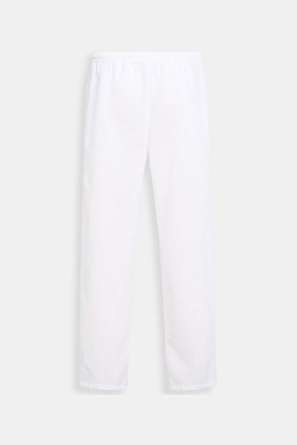 Herren Loungehose Weiß Baumwolle Bequem